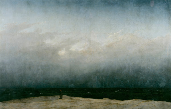 Monje a la Orilla del Mar