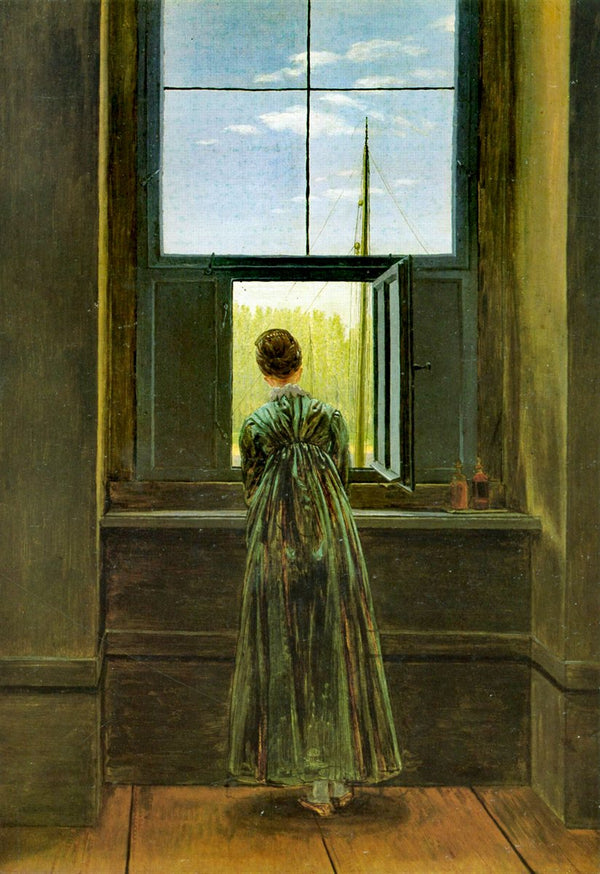 Mujer Asomada a la Ventana